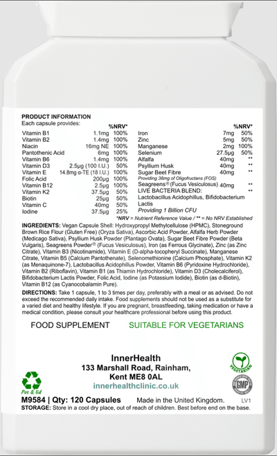 All Round Nourish - 120 Capsule - Inner Health Clinic
