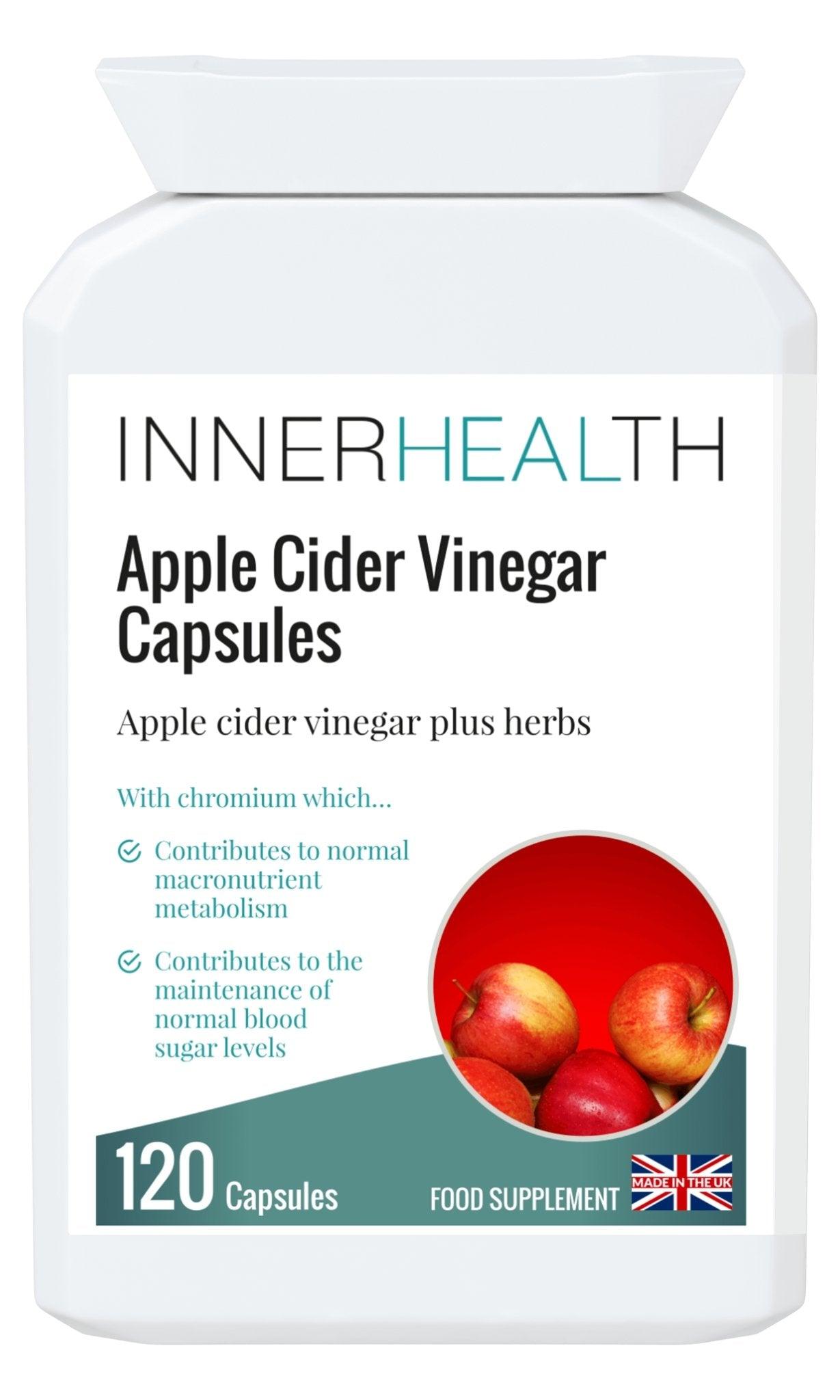 Apple Cider Vinegar Capsules - 120 Capsules - Inner Health Clinic