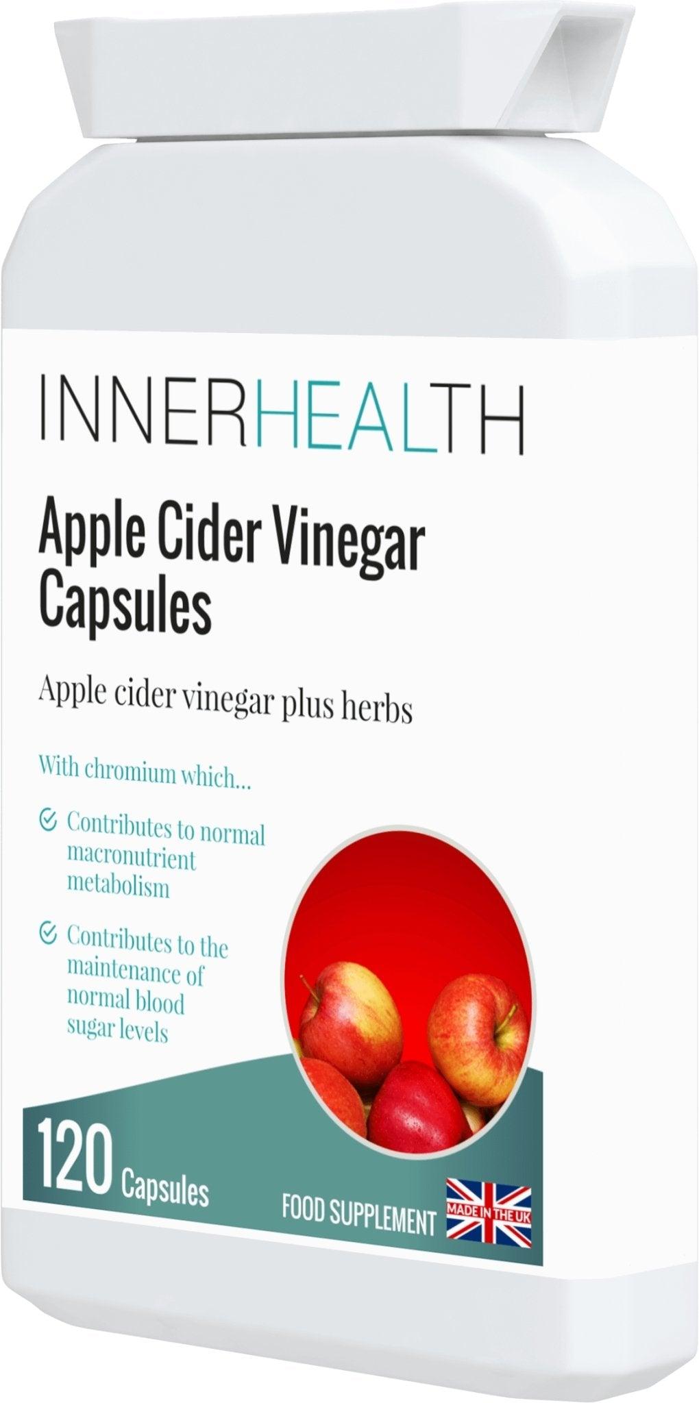 Apple Cider Vinegar Capsules - 120 Capsules - Inner Health Clinic