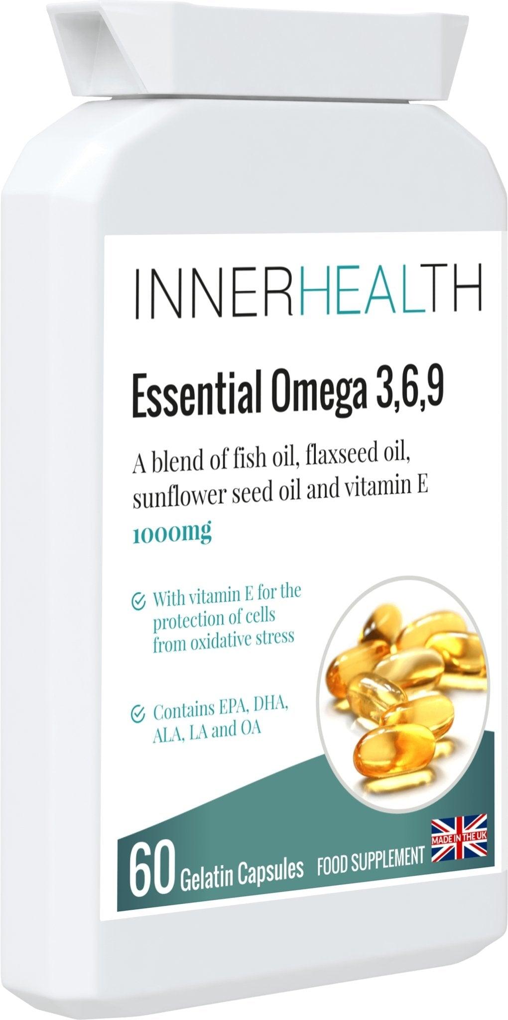 Essential Omega Oils 3,6,9 - 60 Capsules - Inner Health Clinic