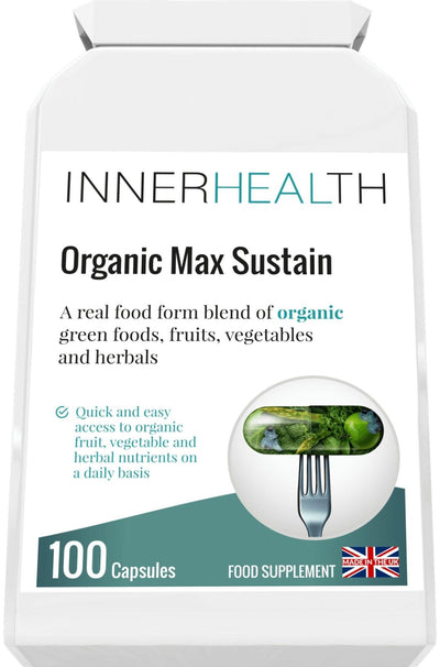 Organic Max Sustain - 100 Capsules - Inner Health Clinic