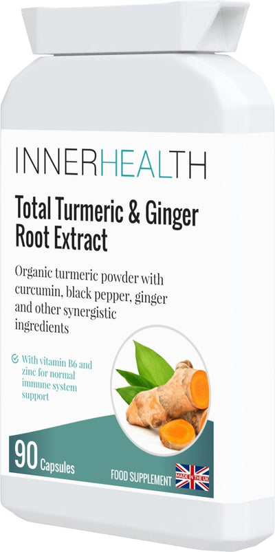 Total Turmeric & Ginger Root Extract - 90 Capsules - Inner Health Clinic
