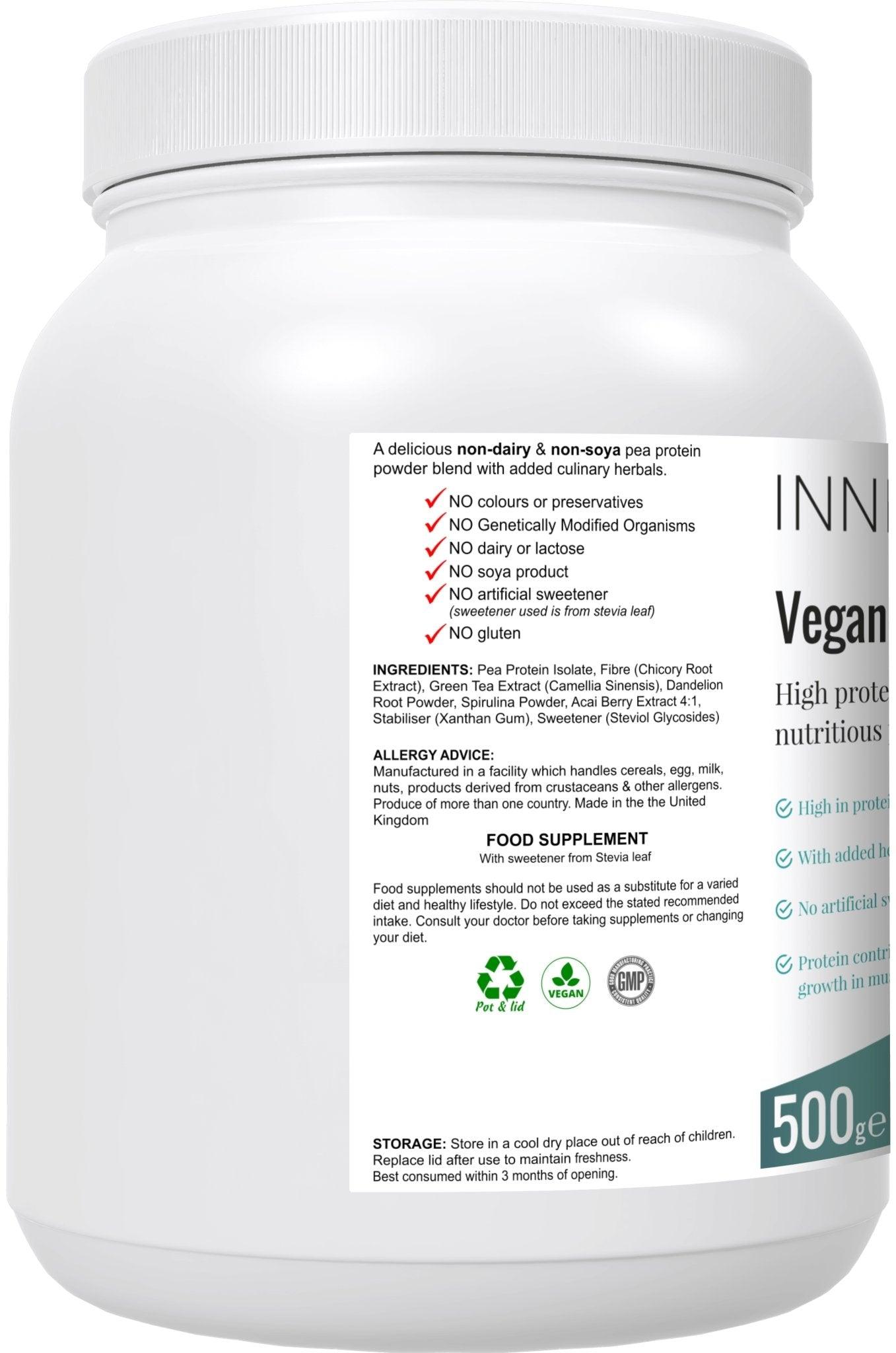 Vegan Pea Protein - 500g - Inner Health Clinic
